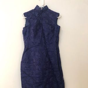 Blue vintage qipao dress
